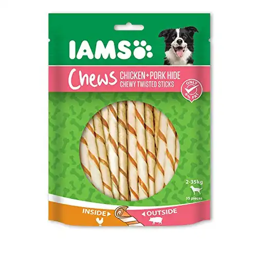 Twisted sticks masticables pollo y cerdo Iams 35 unid.