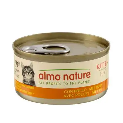 Almo Nature 24 x 70 g - Pack Ahorro - HFC Kitten con pollo - Almo Nature 70g - Comparador de precios