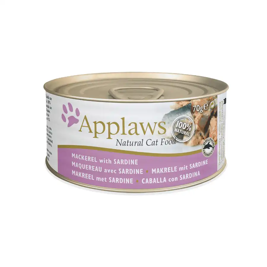 Applaws Caballa y Sardina lata para gatos