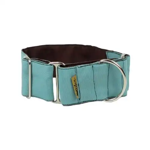 Collar Martingale Choco-menta para perros color Turquesa - Thepetlover - Comparador de precios