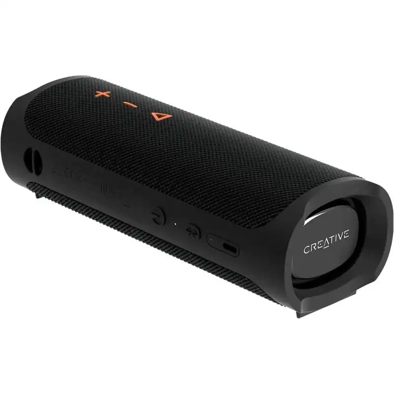 Creative Muvo Go Altavoz Portátil Bluetooth 5.3 IPX7 18h Vínculo Stereo USB-C 20W Negro