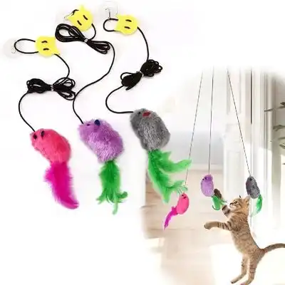 HausPets  colgante de interior para gatos con 3 ratones - 3 piezas - HausPets - Comparador de precios