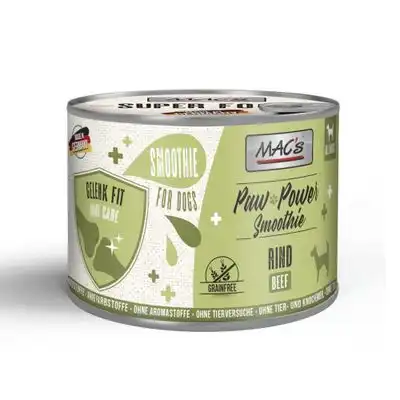 MAC's Dog Paw Power Smoothie 6 x 185 g - Vacuno - Articulaciones en forma - MACs - Comparador de precios