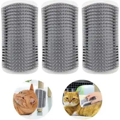 Pawffee 3 cepillos de pared para gatos con hierba gatera, masaje - 1 pieza - Pawffee - Comparador de precios