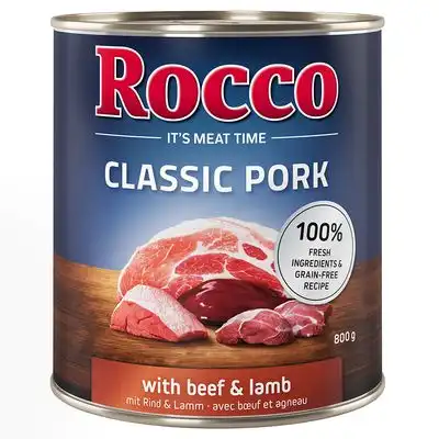 Rocco Classic Pork 6 x 800 g - Cerdo con vacuno y cordero - Rocco - Comparador de precios