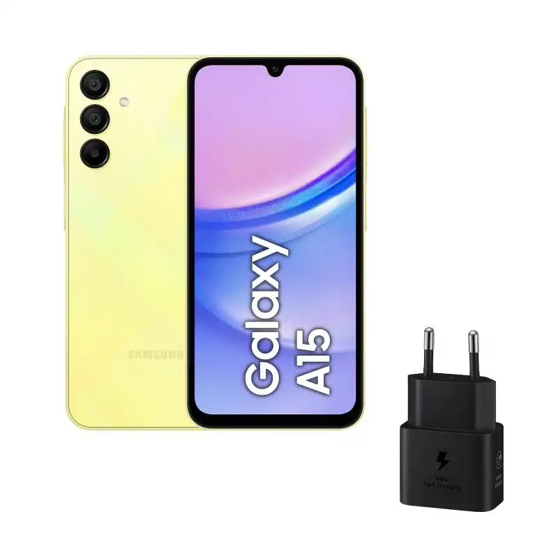 Samsung Galaxy A15 4/128GB Amarillo Libre + Cargador
