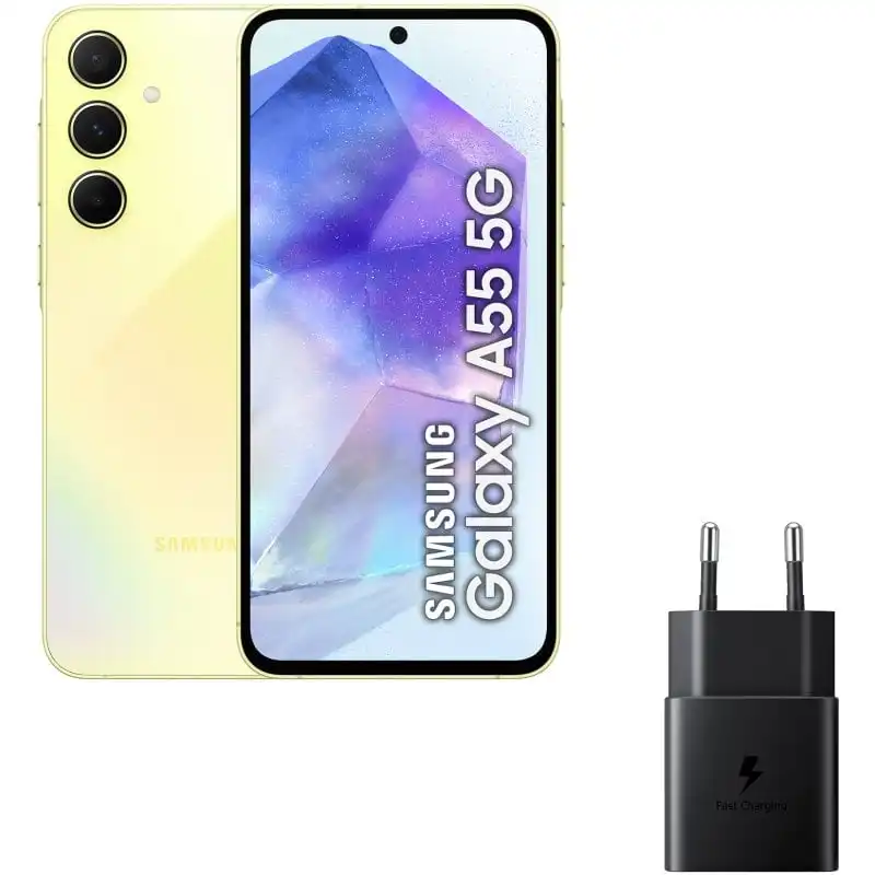 Samsung Galaxy A55 5G 8/256GB Amarillo Libre + Cargador