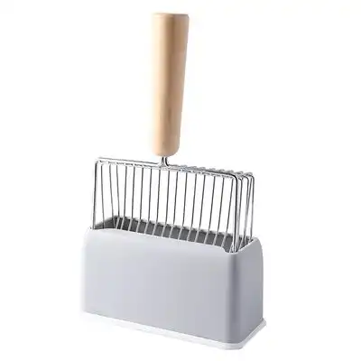 UAMLY Pala para arena de gato con base de mango largo - gris - Uamly - Comparador de precios