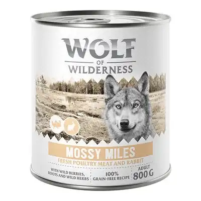 Wolf of Wilderness Expedition 6 x 800 g - Mossy Miles - Ave con conejo - Wolf of Wilderness - Comparador de precios