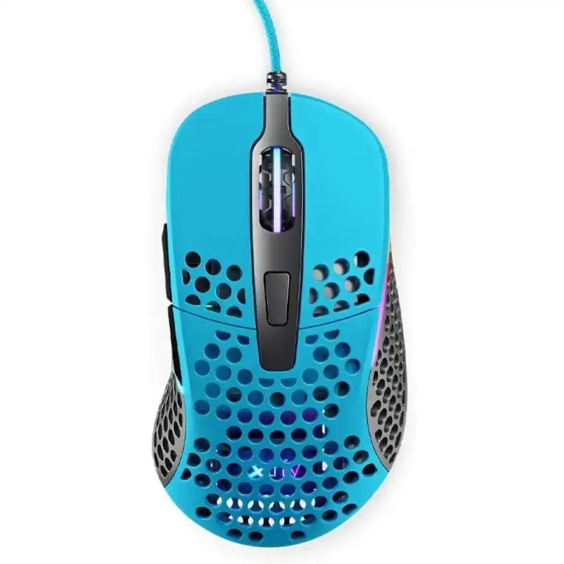 XTRFY M4 RGB Ratón Gaming para Diestros 16000 DPI Azul
