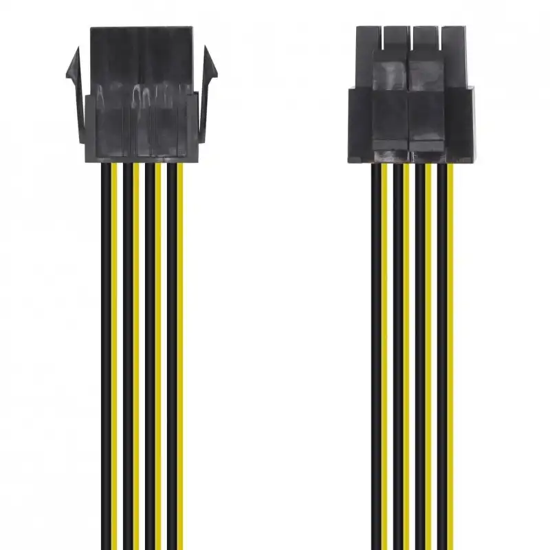 Aisens Cable de Alimentación 4+4 Pines a 8 Pines Macho/Hembra 30cm