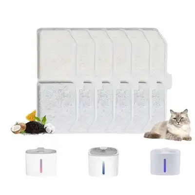 FurryFusion Filtro independiente para el dispensador de agua para gatos - 10 piezas - Furry Fusion - Comparador de precios