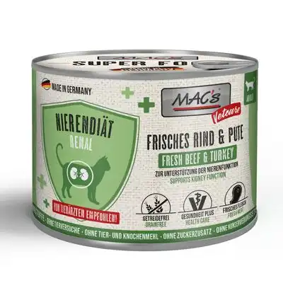 MAC's CAT Vetcare Kidney Diet 6 x 200 g - Vacuno y pavo - MACs Vetcare - Comparador de precios