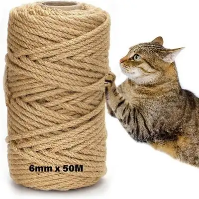 MCBOSON Cuerda de sisal para rascador de gatos, 6 mm x 50 m - 1 pieza 50M - Mcboson - Comparador de precios