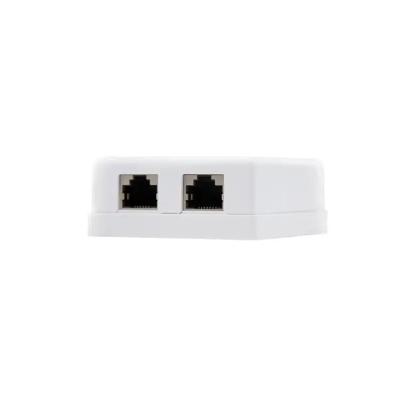 Nanocable Roseta de Superficie RJ45 Cat.6 FTP 2 Tomas Blanca