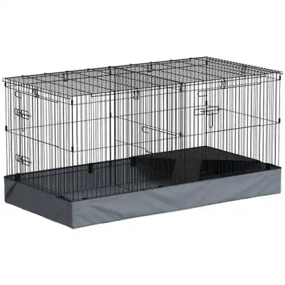 PawHut Jaula Animales Pequeño 121x61x61 cm Negro - 1 Article - PawHut - Comparador de precios
