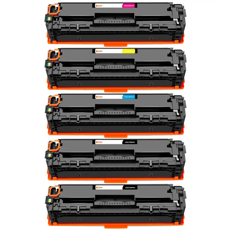 Pccom Essential Tóner Compatible HP 125a/128a/131x/131a Negro/Cian/Magenta/Amarillo Pack 5