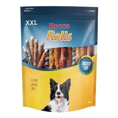 Rocco Snacks XXL para perros ¡a precio especial! - Rolls - Pack mixto: Pollo, pato y pescado (1 kg) - Rocco - Comparador de precios