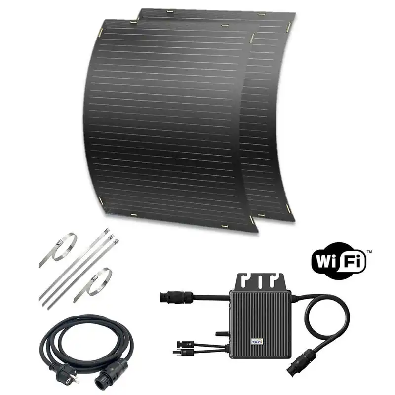Solantis Kit Solar para Balcones 300W (Todo Incluido) – Para Espacios Reducidos