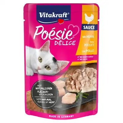 Vitakraft Bolsita Deli Sauce con Trocitos de Pollo 23x85 GR - Vitakraft - Comparador de precios