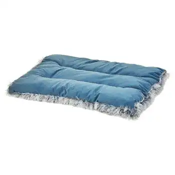 Cama Para Perro De Terciopelo Azul 45 X 60 Cm Ergani