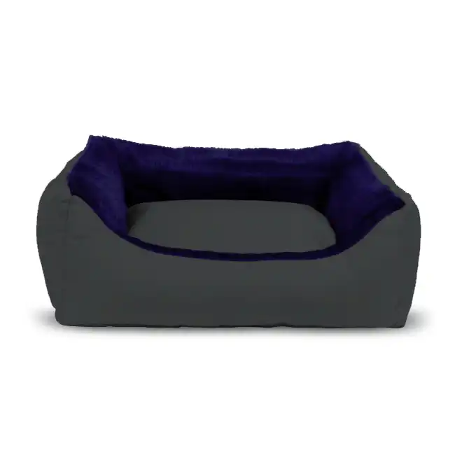 Cama para Perros y Gatos GAUTY Tela Impermeable y pelo (Azul y Gris - 50 x 40 cm) - Gauty - Comparador de precios