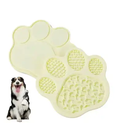 FurryFusion Comedero de silicona de alimentación lenta para perros y gatos - Beige - Furry Fusion - Comparador de precios