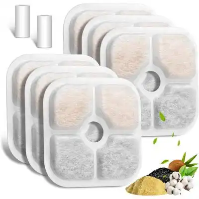 HausPets Adecuado fuentes agua gatos Pixi 6 unidades elemento filtrante - Blanco 6 unidades - HausPets - Comparador de precios