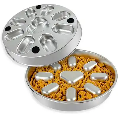 HausPets Comedero para glotones + alfombrilla de acero inoxidable 304 - 1 artículo - HausPets - Comparador de precios