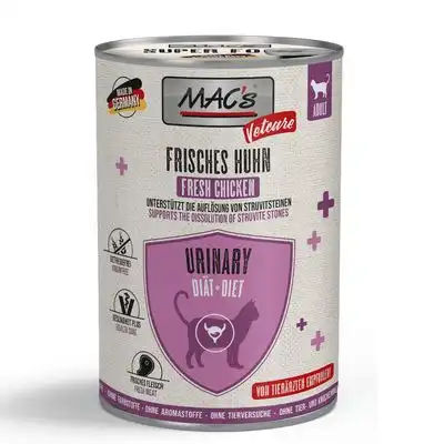 MAC's CAT Vetcare Urinary 6 x 400 g - Pollo fresco - MACs Vetcare - Comparador de precios