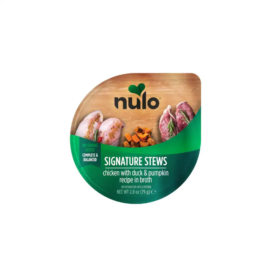 Nulo Estofado de Pollo y Pato con Calabaza tarrina para gatos 79 g - Nulo - Comparador de precios