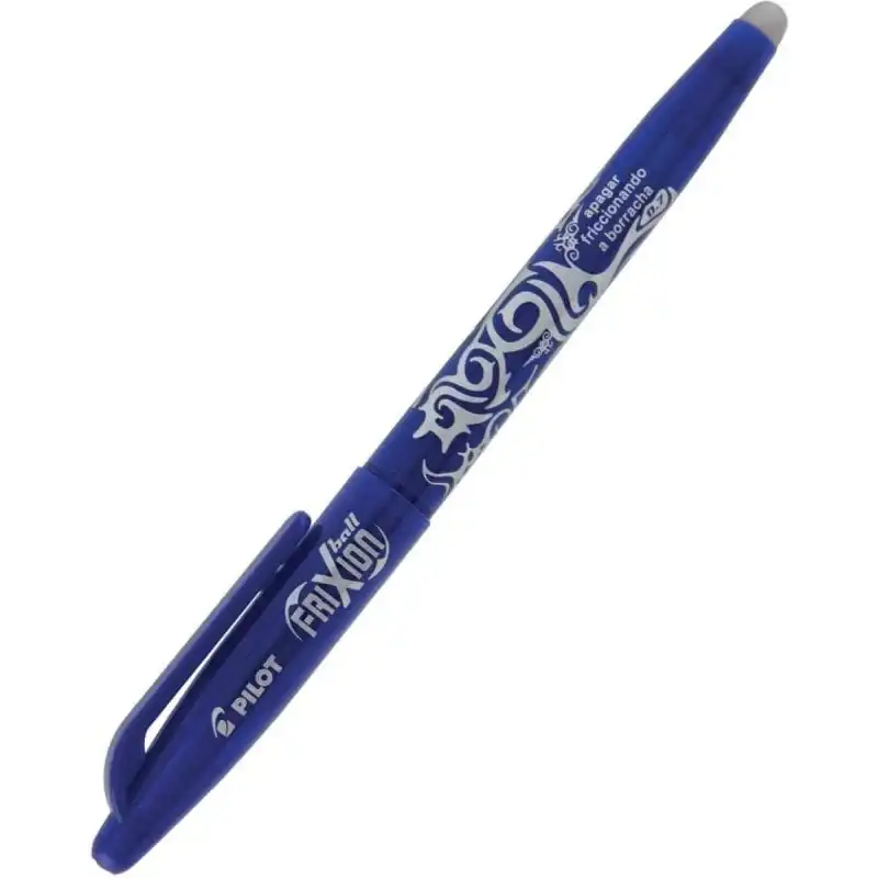 Pilot Frixion Ball Caja 12 Bolígrafos de Tinta Borrable Azules