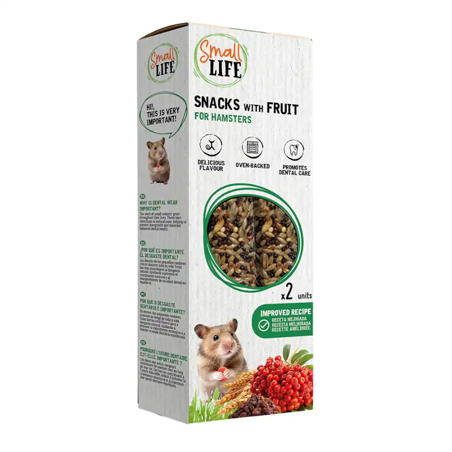 Small Life Barritas Snack con Fruta para hámster - 2 barritas - Small Life - Comparador de precios