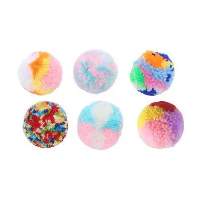 UAMLY Bolas de pompones para gatos, juguete para gatos - 6 piezas de 5 cm - Uamly - Comparador de precios
