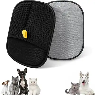 ZooVenture Guante para el cuidado perros gatos - Doble cara, TPR, lavable - Negro - Zooventure - Comparador de precios