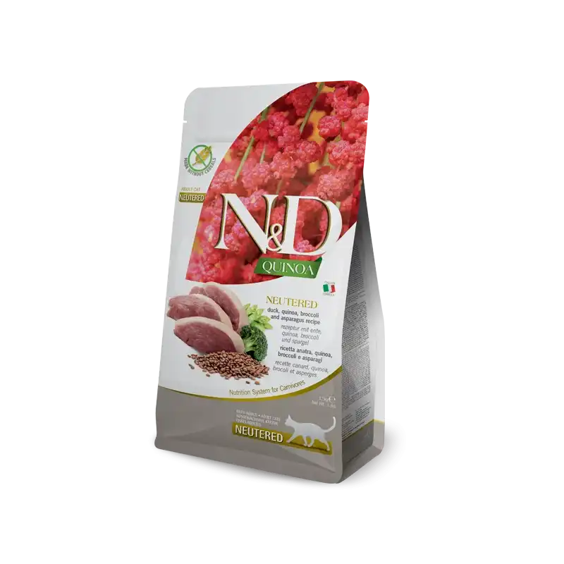 1,5Kg Farmina ND Quinoa Neutered Pienso para gatos de Pato - Farmina - Comparador de precios
