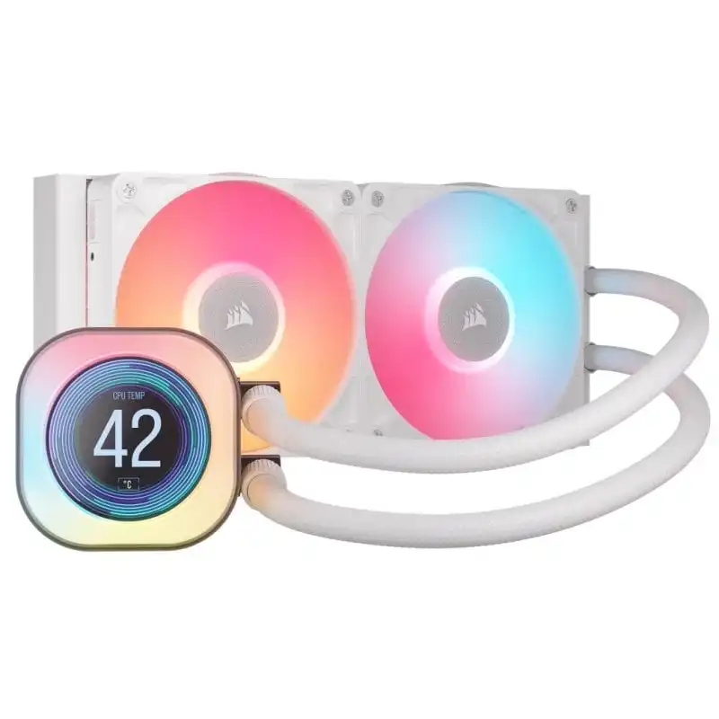 Corsair iCUE LINK TITAN 240 RX LCD Kit Refrigeración Líquida 240mm Blanco