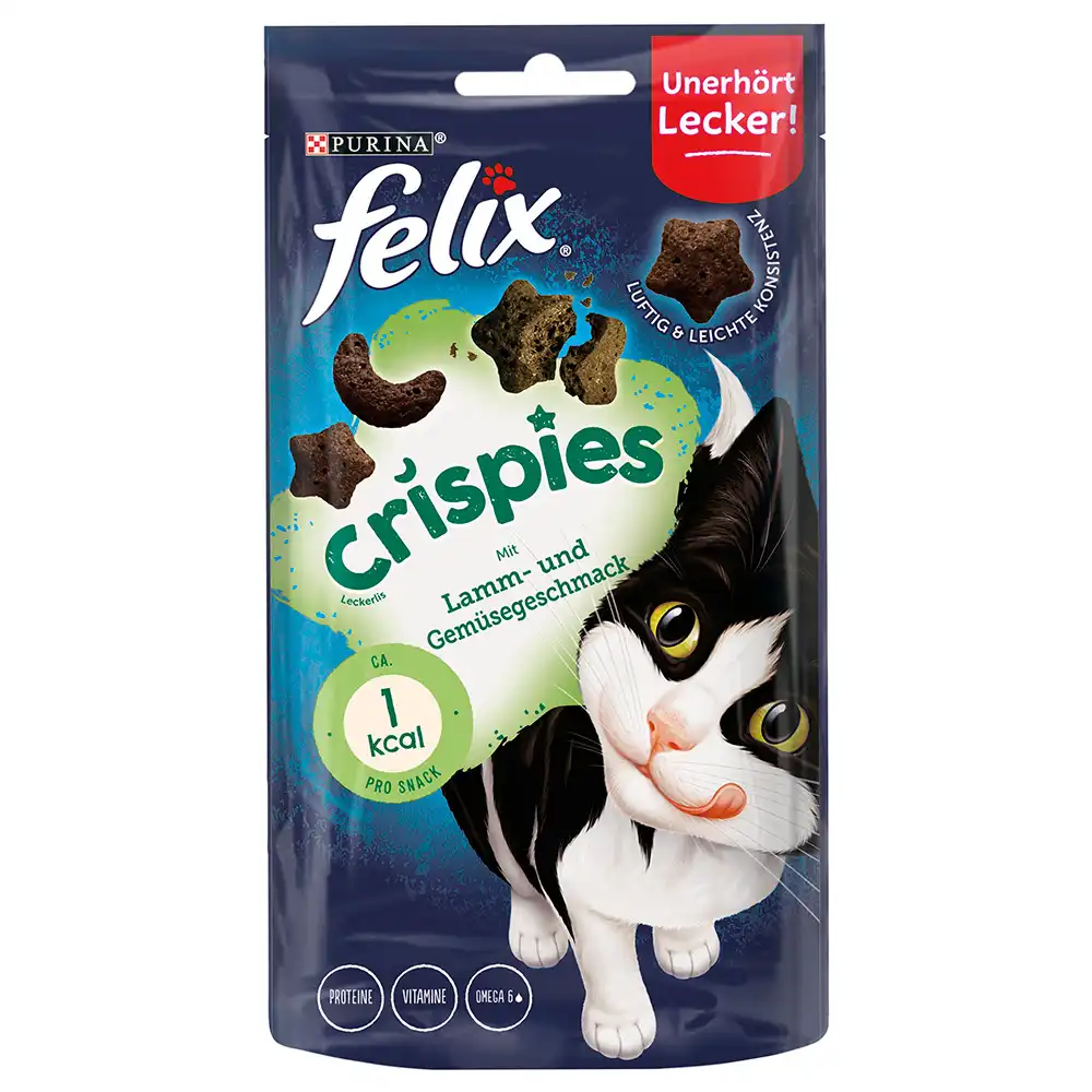 Felix Crispies snacks para gatos - Carne y verdura (45 g) - Felix - Comparador de precios