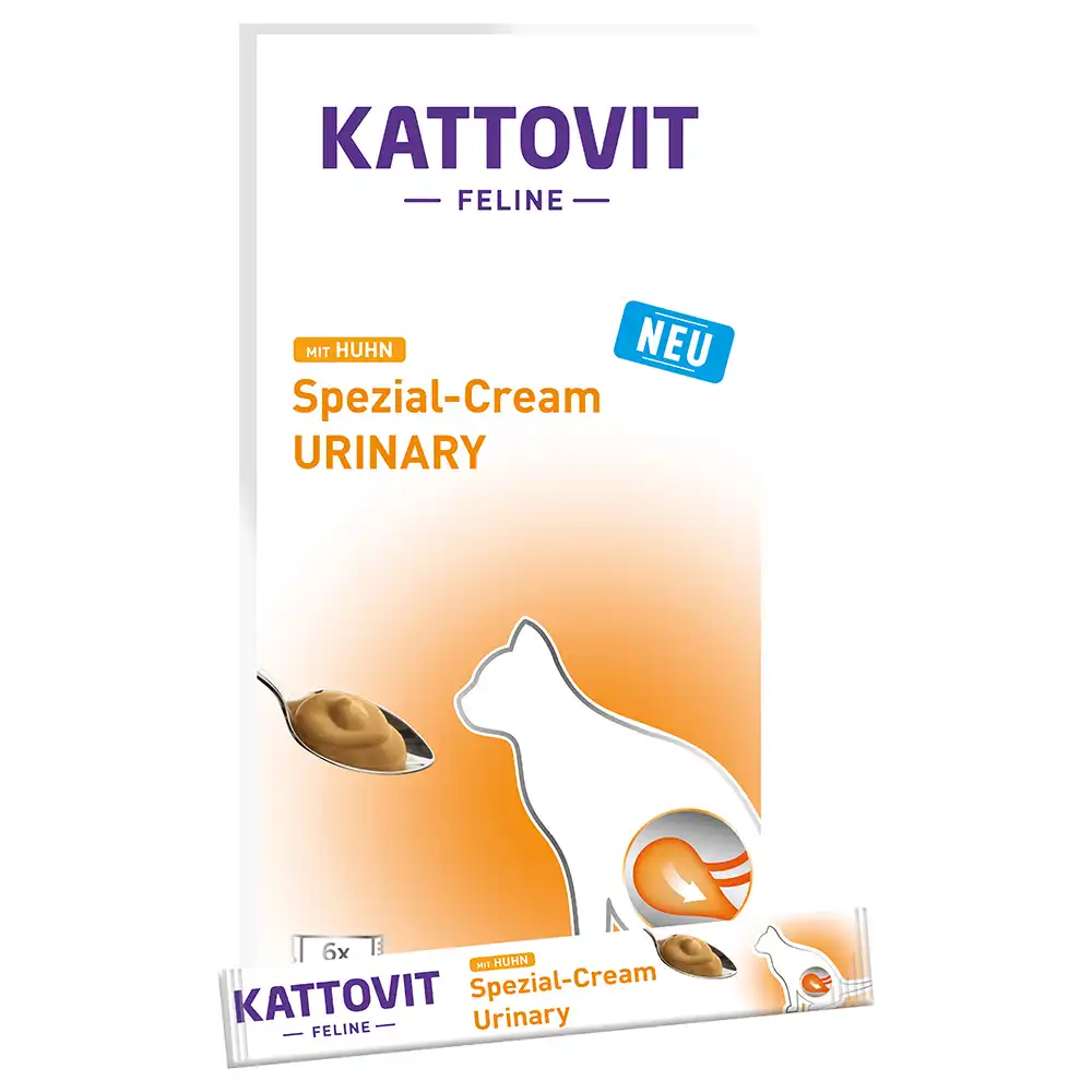 Kattovit Urinary en crema para gatos - Con pollo - 24 x 15 g