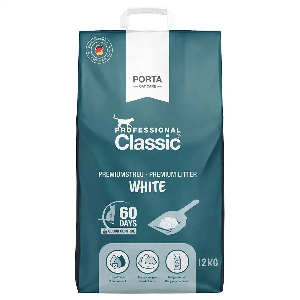 Professional Classic White arena aglomerante de color blanco - 12 kg