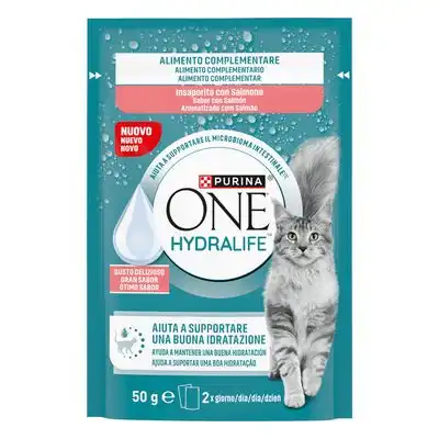 PURINA ONE Hydralife líquido para gatos 12 x 50 g - con sabor a salmón - Purina One - Comparador de precios