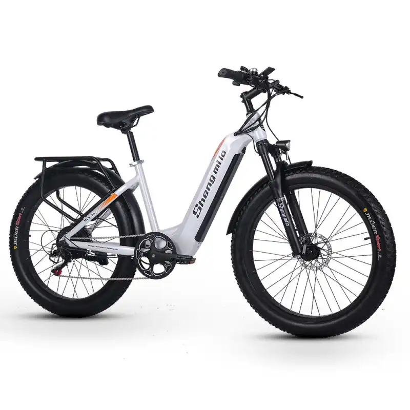 Shengmilo MX06 Bicicleta de Montaña Eléctrica 48V/17.5Ah 500W 26" Blanca