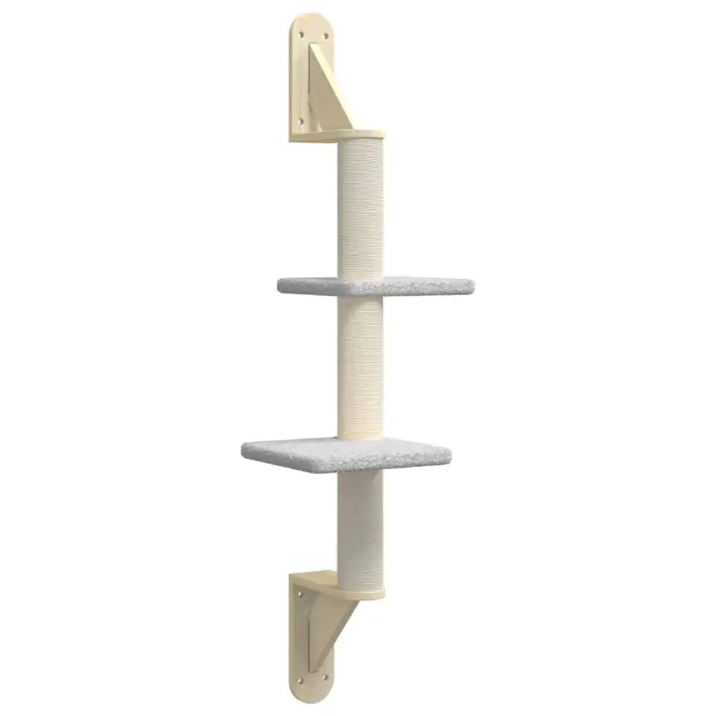vidaXL Árbol rascador para gatos de pared gris claro 108 cm - VIDAXL - Comparador de precios