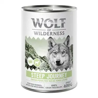 Wolf of Wilderness Expedition 6 x 400 g - Steep Journey - Ave con cordero - Wolf of Wilderness - Comparador de precios