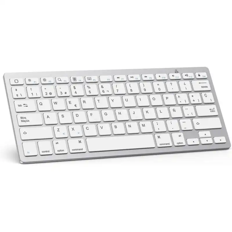 Celly Swkeybbtsvesp Teclado Bluetooth Español Querty Plateado