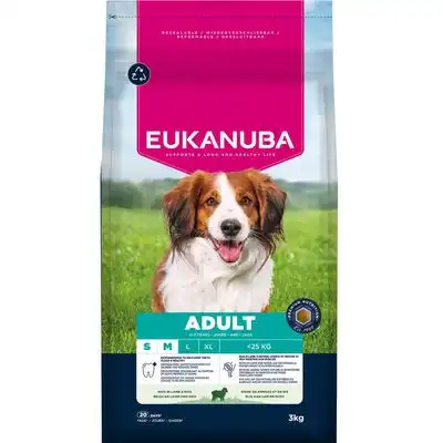 Eukanuba Adult Cordero y Arroz pienso para perros de raza pequeña y mediana - 3 kg - Eukanuba - Comparador de precios