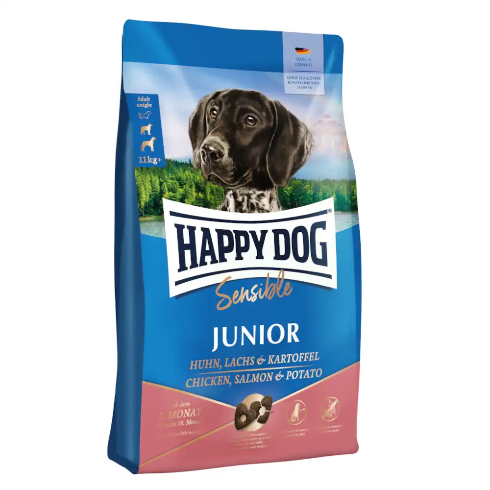 Happy Dog Supreme Sensible Junior con salmón y patata - 10 kg