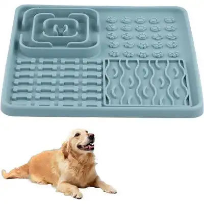 HausPets Alfombrilla de silicona azul para lamer de 19x19 cm - 1 artículo - HausPets - Comparador de precios