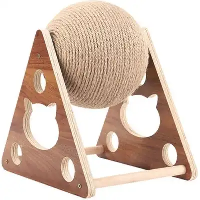HausPets Rascador para gatos con bola sisal madera, trepar hacer ejercicio - Una pieza - HausPets - Comparador de precios