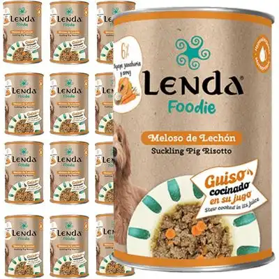 Lenda Foodie Meloso de Lechón para Perros - 12 x 380 g - Lenda - Comparador de precios